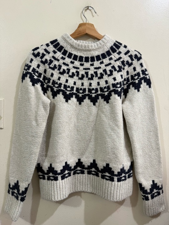 Have Other - Have Men's Ivory and Black Nordic Yoke Sweater